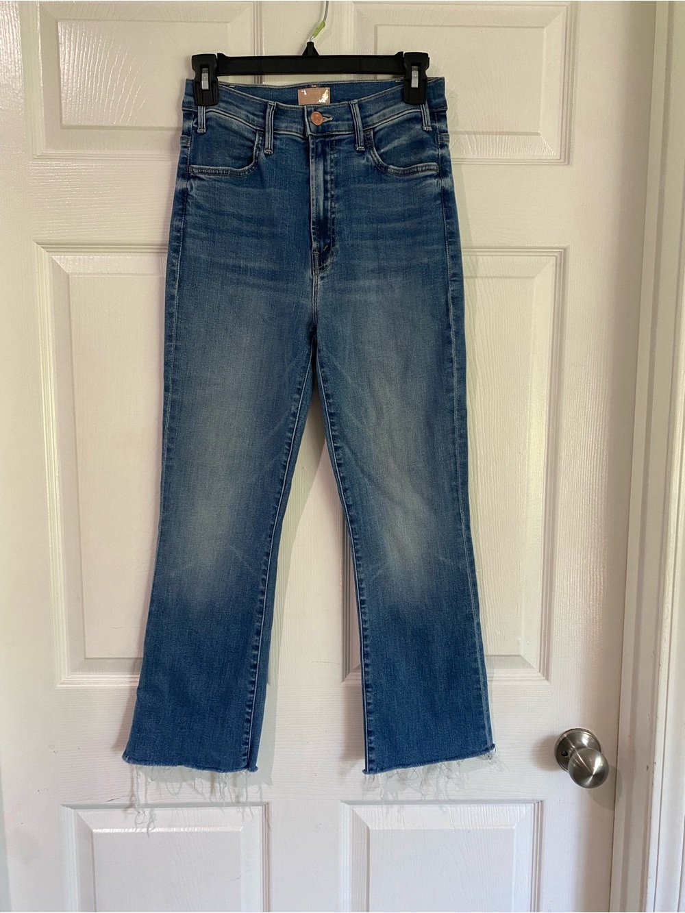 Mother The Hustler Ankle Fray Jeans In Healing Jar Wash High Rise Size 26 - Picture 2 of 15